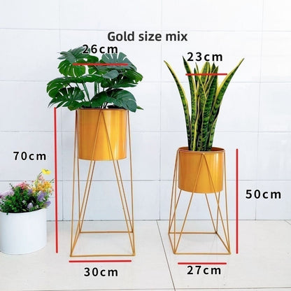 Nordic Wrought Iron Flower Stand Indoor Plant Holder