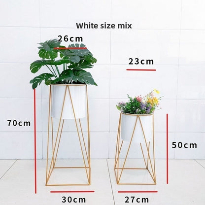 Nordic Wrought Iron Flower Stand Indoor Plant Holder