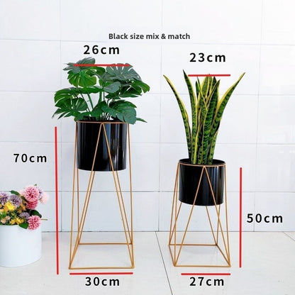 Nordic Wrought Iron Flower Stand Indoor Plant Holder