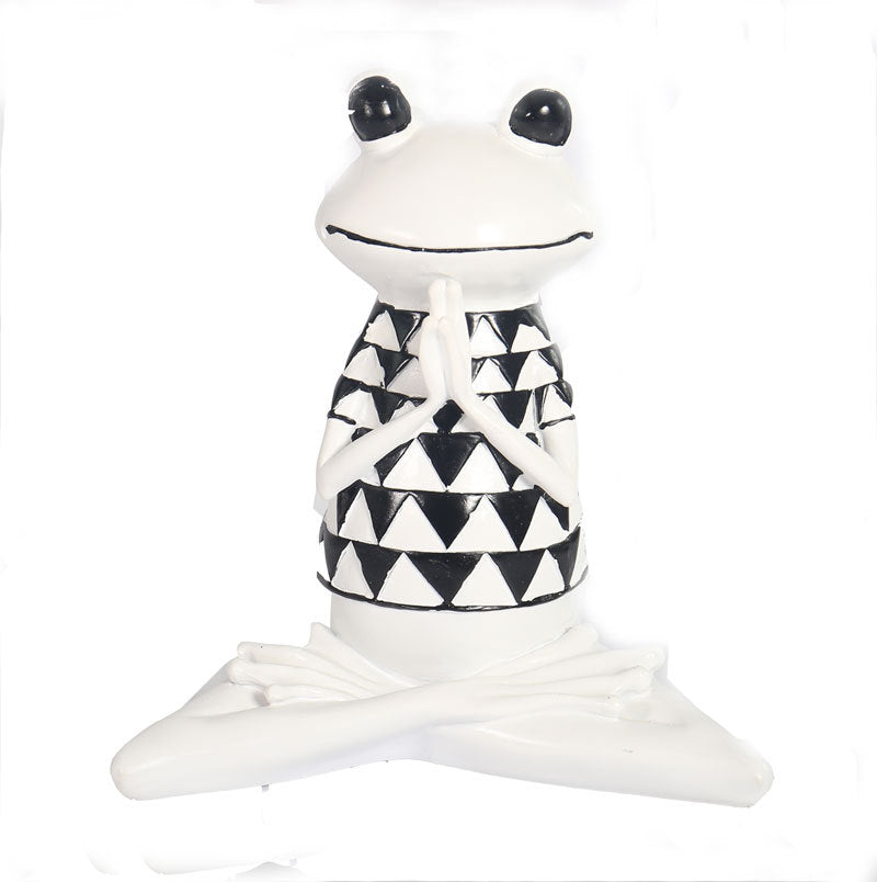 Nordic Yoga Frog Resin Home Decor
