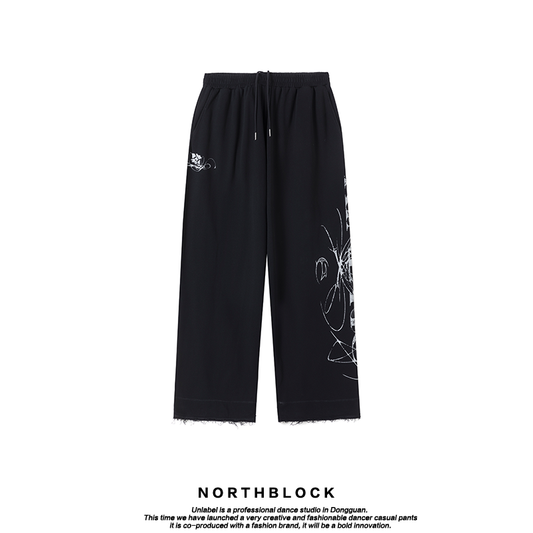 Northblock Distressed Print Loose Fit Sweatpants