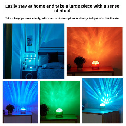Northern Lights Projection Lamp with Water Ripple Effect