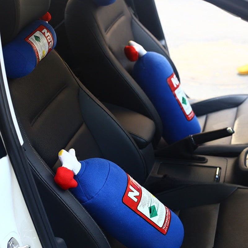 NOS Cylinder Design Headrest Pillow