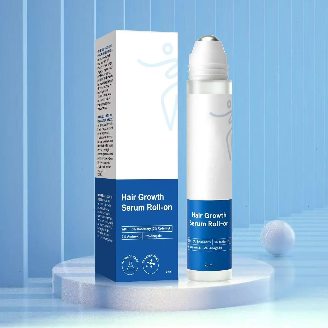 Nourishes and Cares for the Hair with Roller Ball Serum