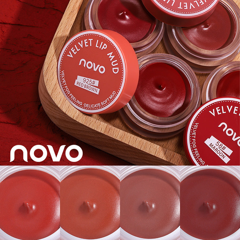 Novo Jelly Jar Lip Mud Velvet Matte Lip Gloss