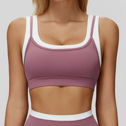 Nude-Feel Two-Piece Sports Bra