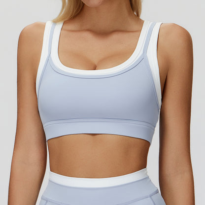 Nude-Feel Two-Piece Sports Bra