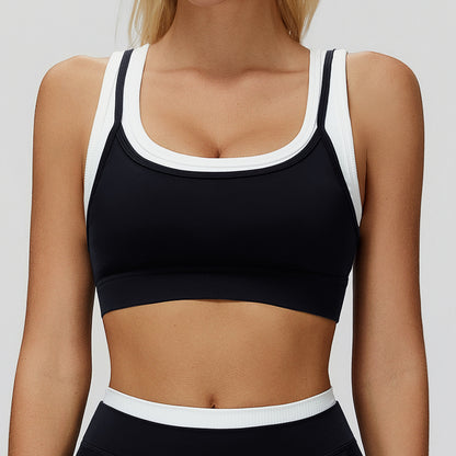 Nude-Feel Two-Piece Sports Bra