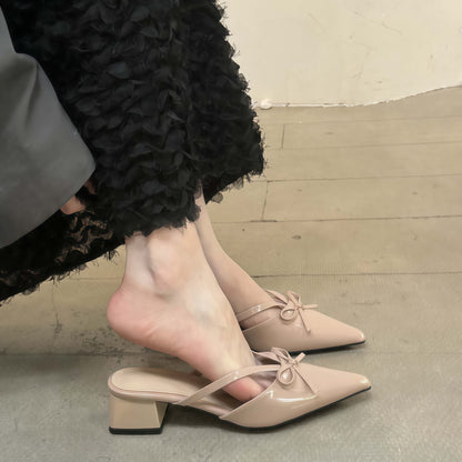 Nude high heels