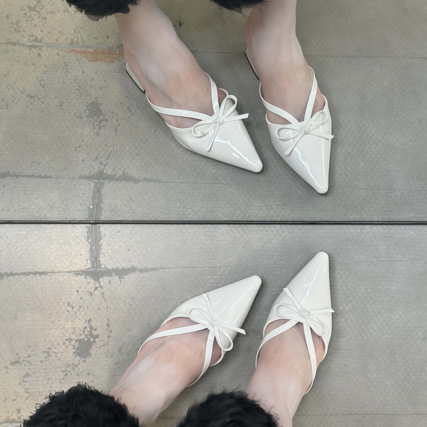 Nude high heels