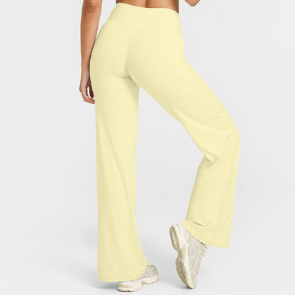 Nude Wide-Leg Yoga Pants