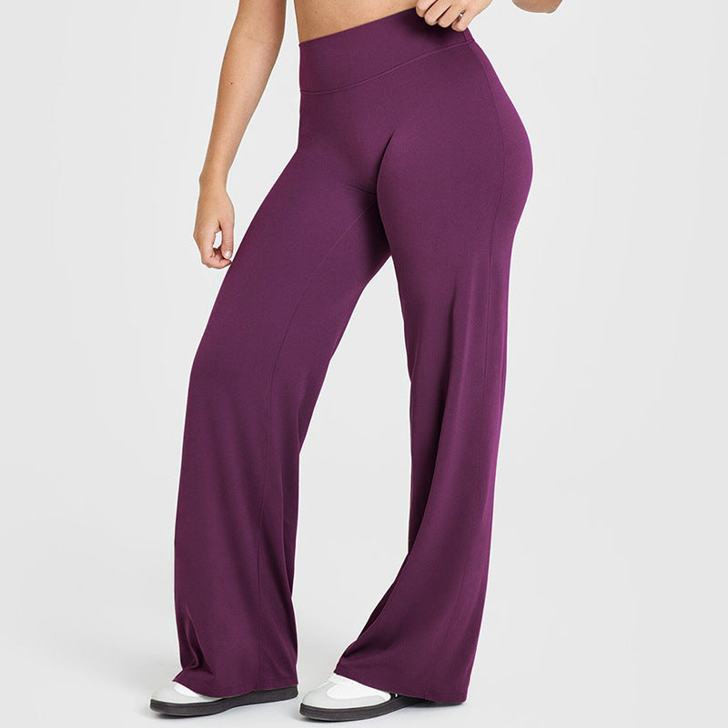 Nude Wide-Leg Yoga Pants
