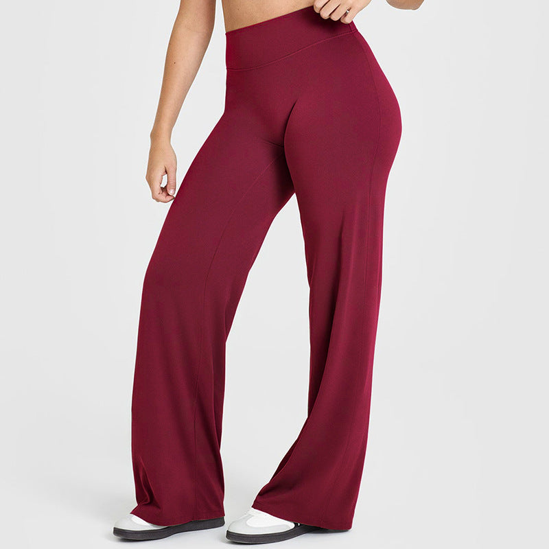 Nude Wide-Leg Yoga Pants