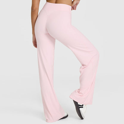 Nude Wide-Leg Yoga Pants