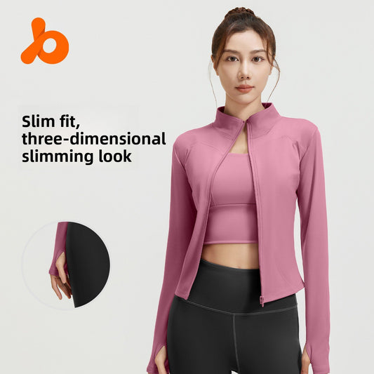 Nude yoga coat
