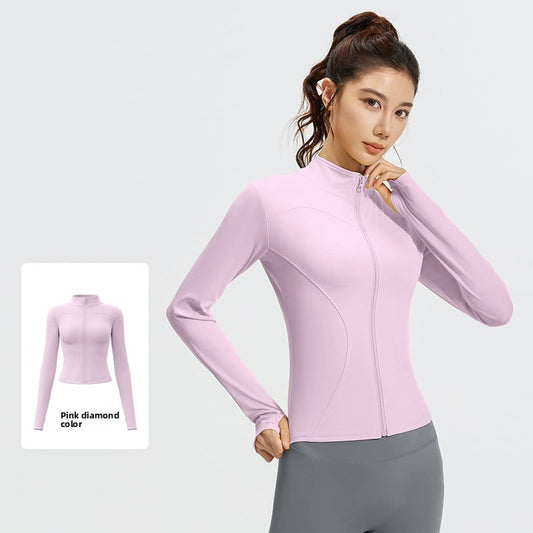 Nude yoga coat