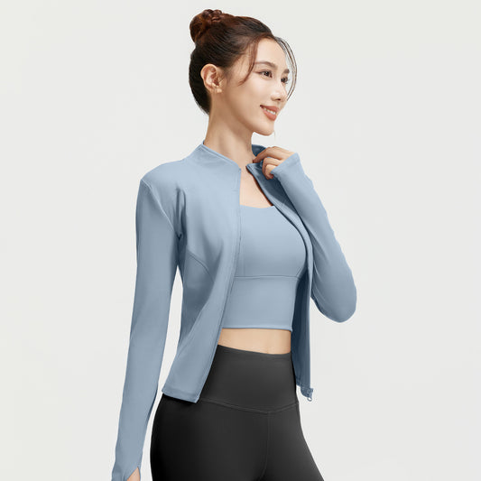 Nude yoga coat