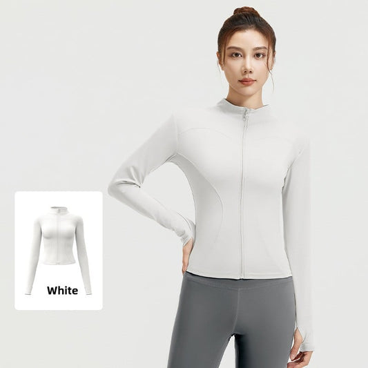 Nude yoga coat