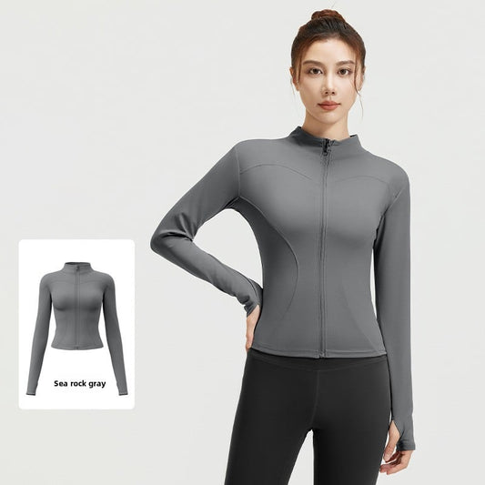 Nude yoga coat