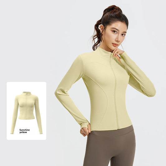 Nude yoga coat