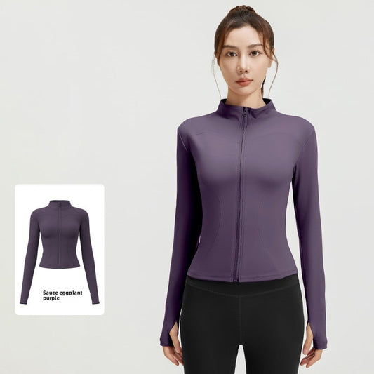 Nude yoga coat