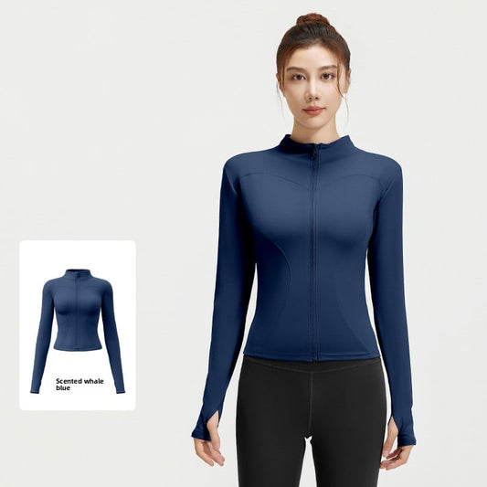 Nude yoga coat