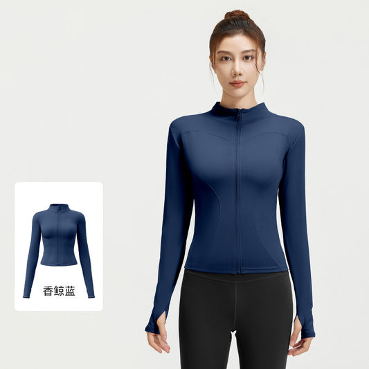 Nude yoga coat