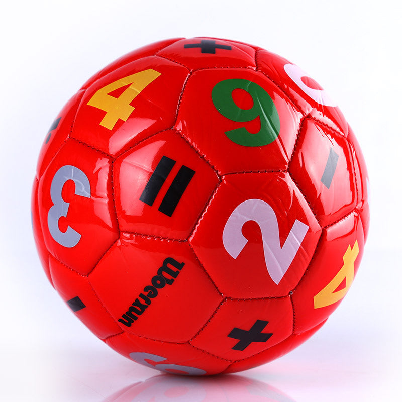 Number Alphabet Print Children Soccer Ball for Kindergarten Play
