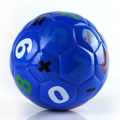 Number Alphabet Print Children Soccer Ball for Kindergarten Play
