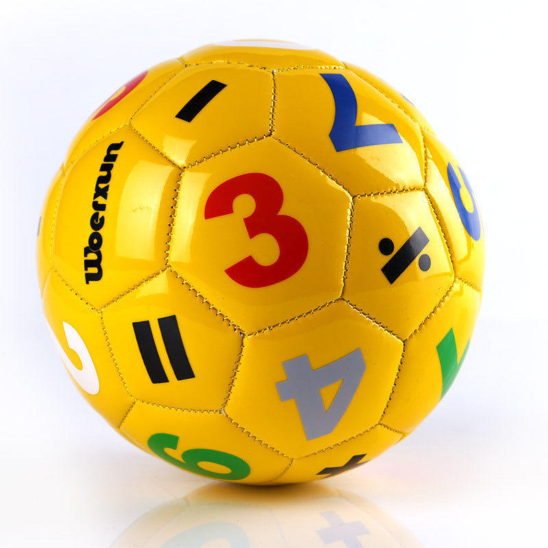 Number Alphabet Print Children Soccer Ball for Kindergarten Play