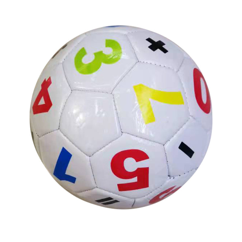 Number Alphabet Print Children Soccer Ball for Kindergarten Play