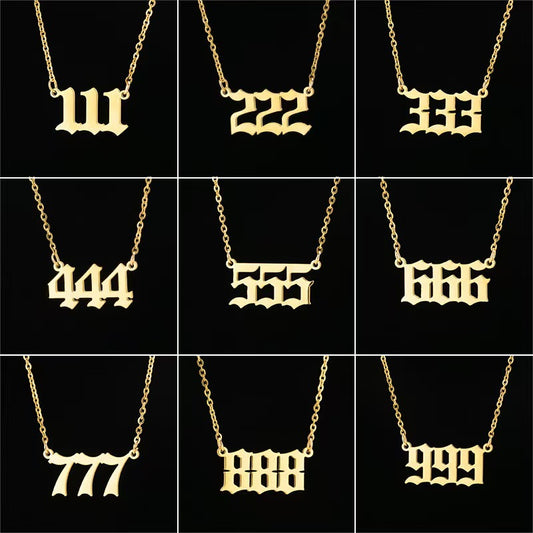 Numeric Pendant Necklace