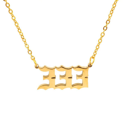 Numeric Pendant Necklace