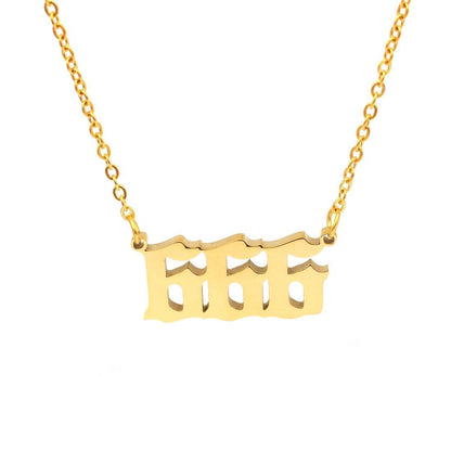 Numeric Pendant Necklace
