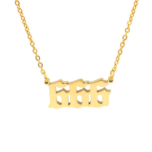 Numeric Pendant Necklace
