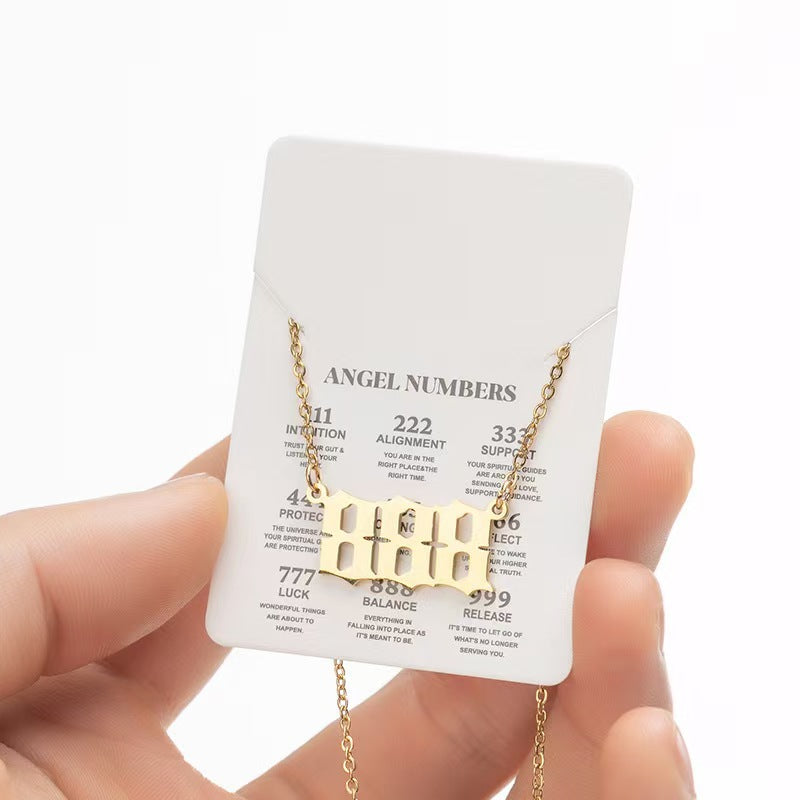 Numeric Pendant Necklace