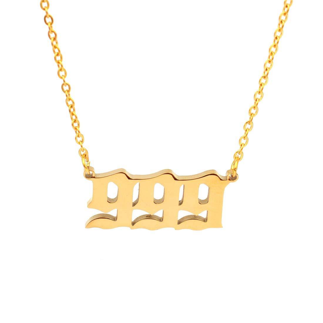 Numeric Pendant Necklace
