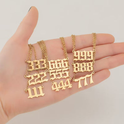 Numeric Pendant Necklace