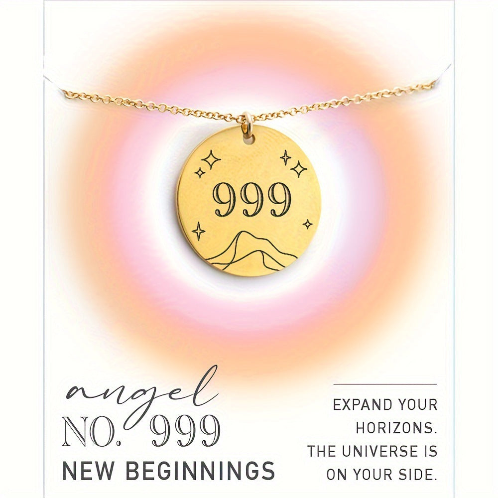 Numeric Pendant Necklace