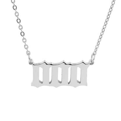 Numeric Pendant Necklace