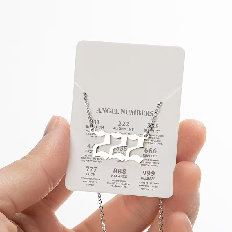 Numeric Pendant Necklace