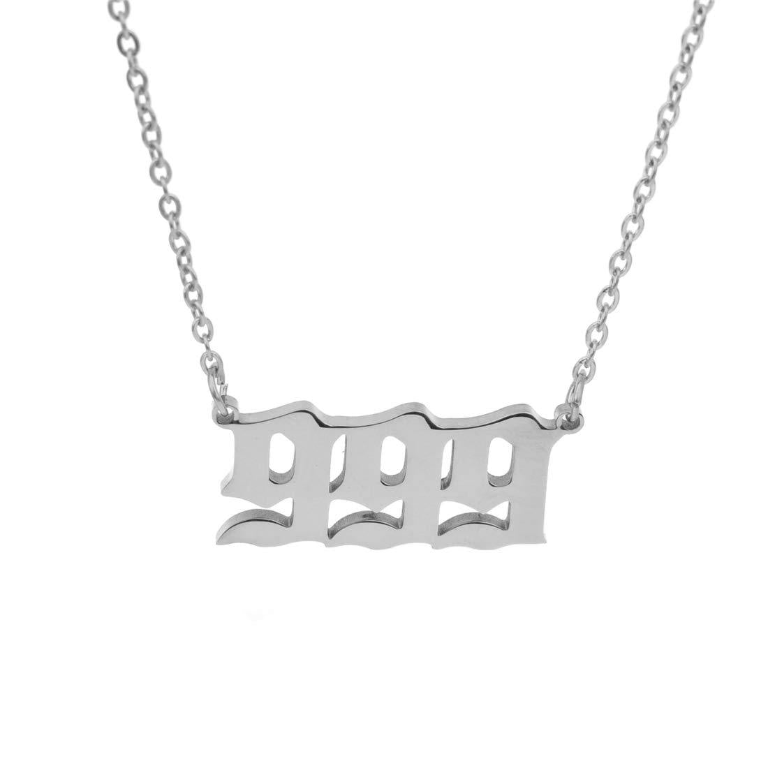 Numeric Pendant Necklace