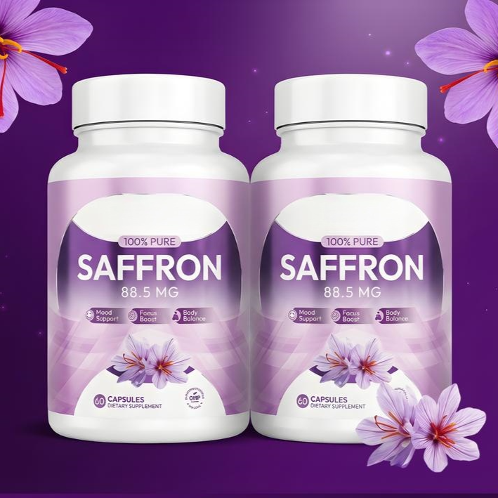 Nutritional Saffron Supplement Vegetarian Capsules