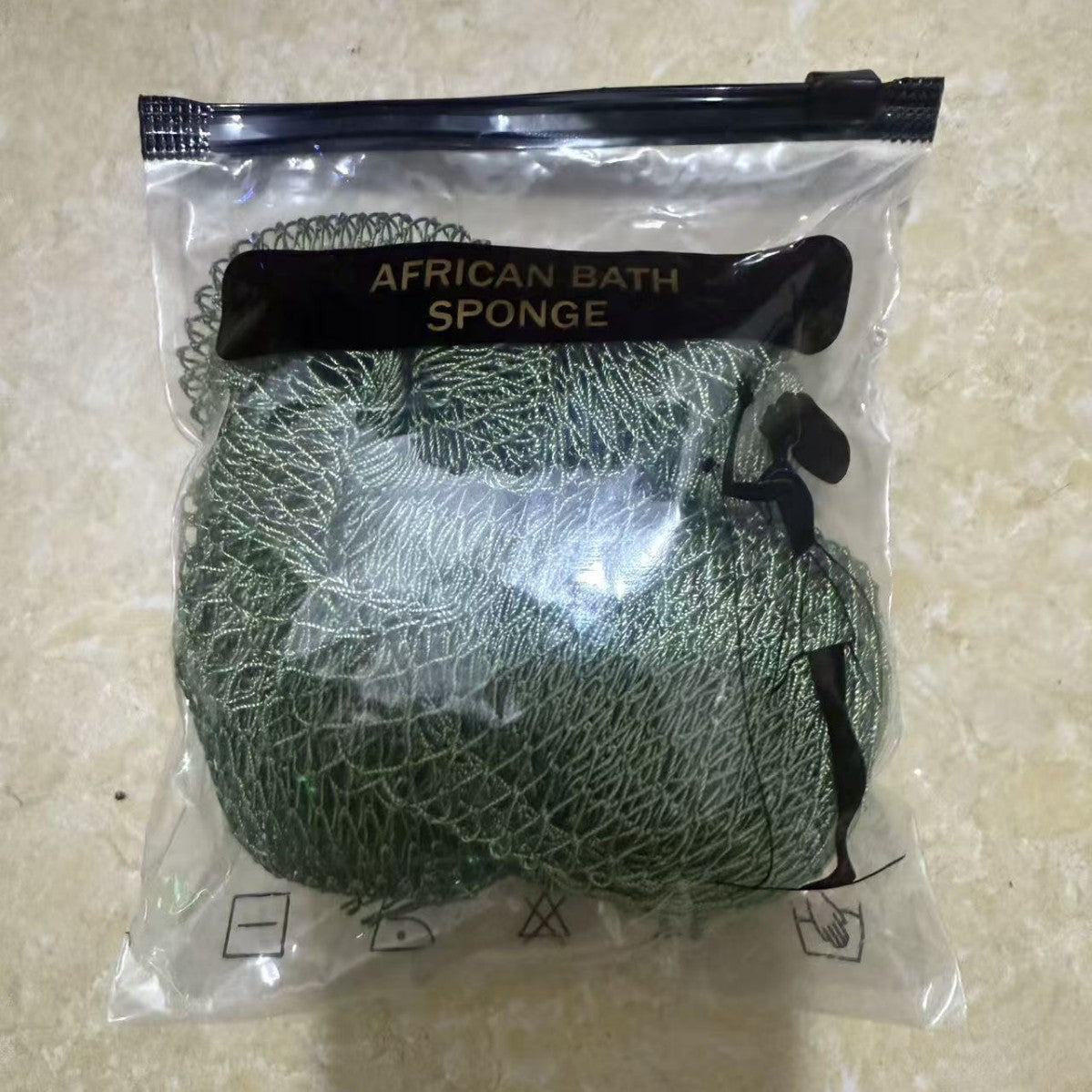 Nylon Exfoliating Bath Towel with Drawstring