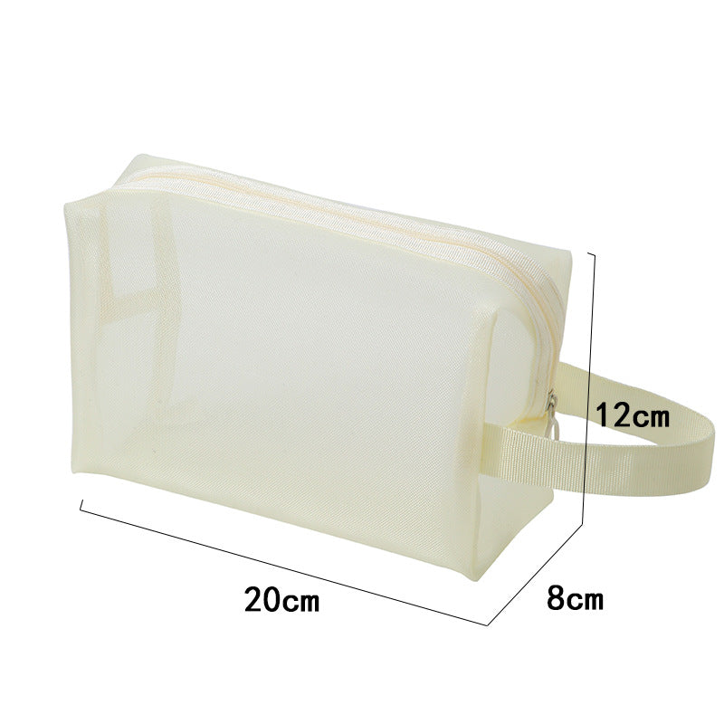 Nylon Mesh Makeup Bag Portable Cosmetic Storage