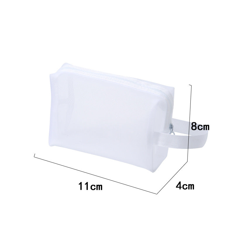 Nylon Mesh Makeup Bag Portable Cosmetic Storage