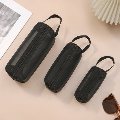 Nylon Mesh Makeup Bag Portable Cosmetic Storage