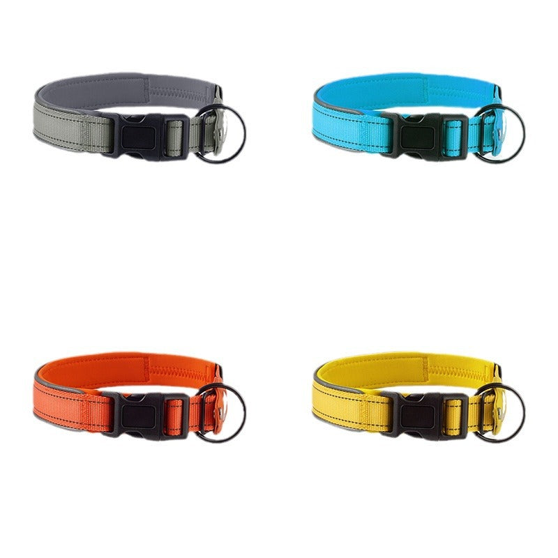 Nylon Pet Collar with Airtag Holder