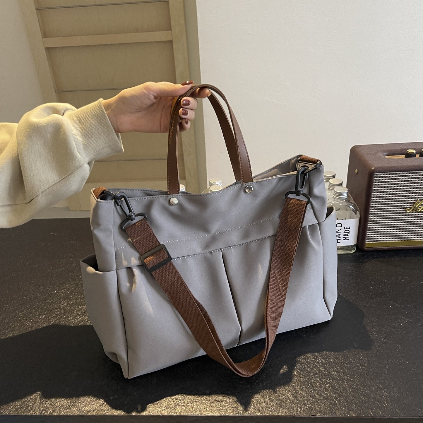 Nylon shoulder bag