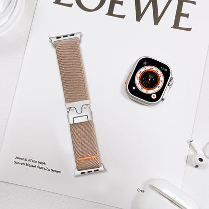Nylon woven snapback watch strap